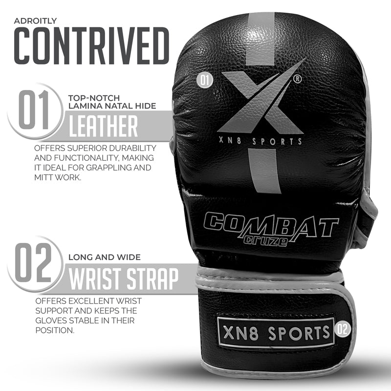 XN8 Sports MMA Gloves for Training and Grappling Sparring Mitts