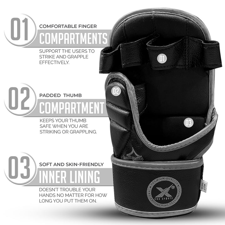 XN8 MMA Sparring Grappling Gloves