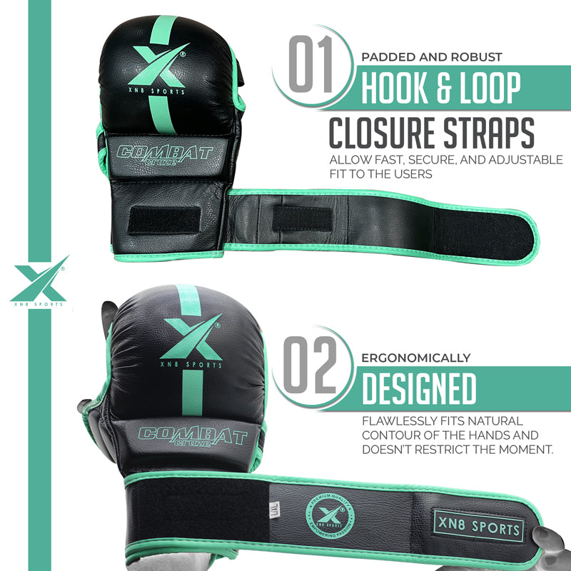 XN8 Sports MMA Gloves for Training and Grappling Sparring Mitts