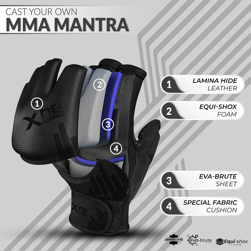 Xn8 Sports MMA Gloves B M S