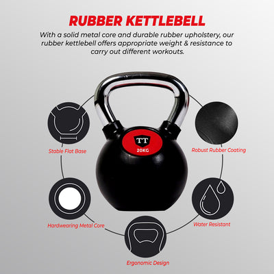 Xn8 Sports Rubber Kettlebell