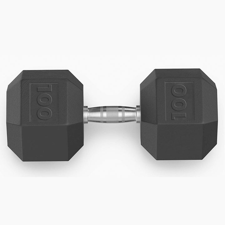 Xn8 Sports Hex Rubber Dumbbells 100lb 