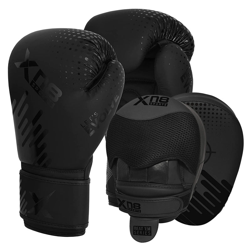 Xn8 Beat ‘em series boxing gloves and focus pads