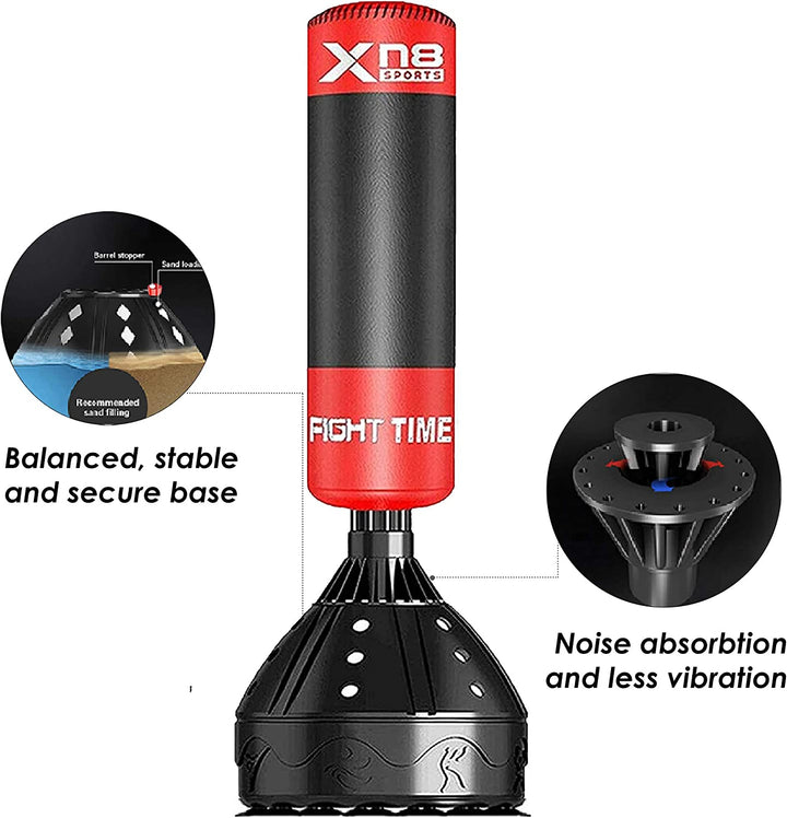 Xn8 Sports Standing Punch Bag for Mixed Martial Arts, Boxing, Kickboxing, Muay Thai