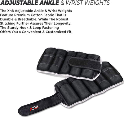Xn8 Sports Adjustable Ankle and Wrist Weights
