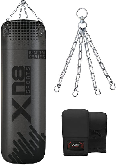 Xn8 Sports Hanging Punch Bag and mitts