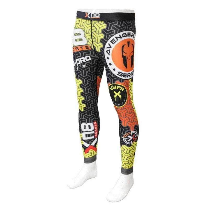 Xn8 Sports Mens Leggings Gym Yellow
