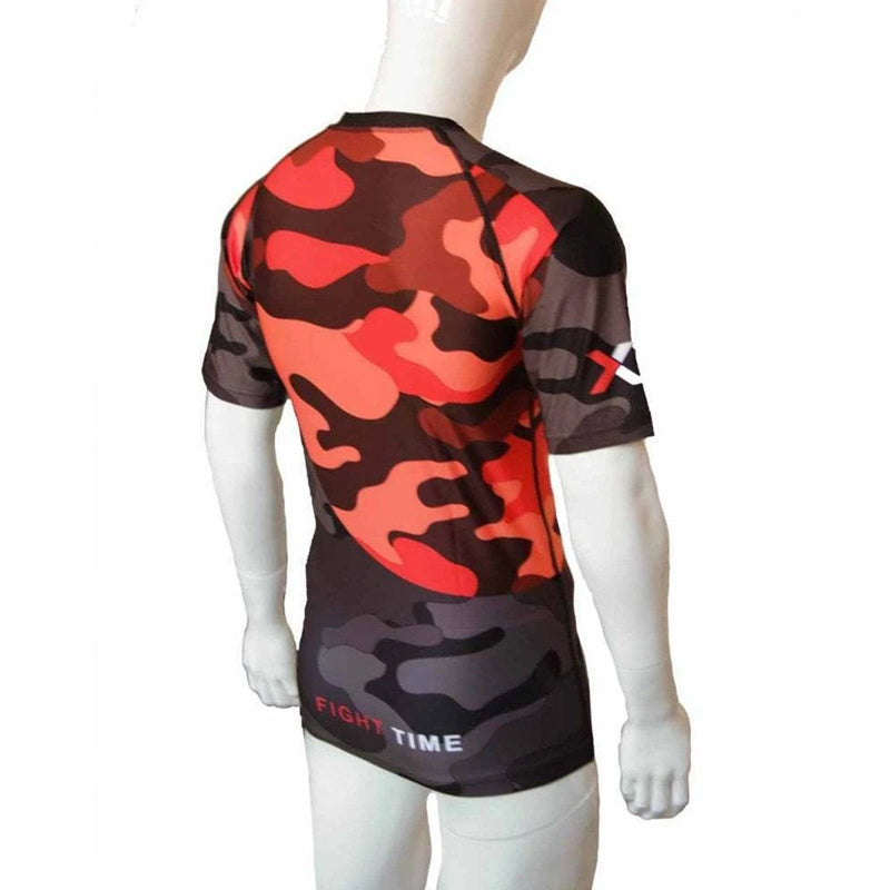 Xn8 Sports Rash Guard For Men Orange Color